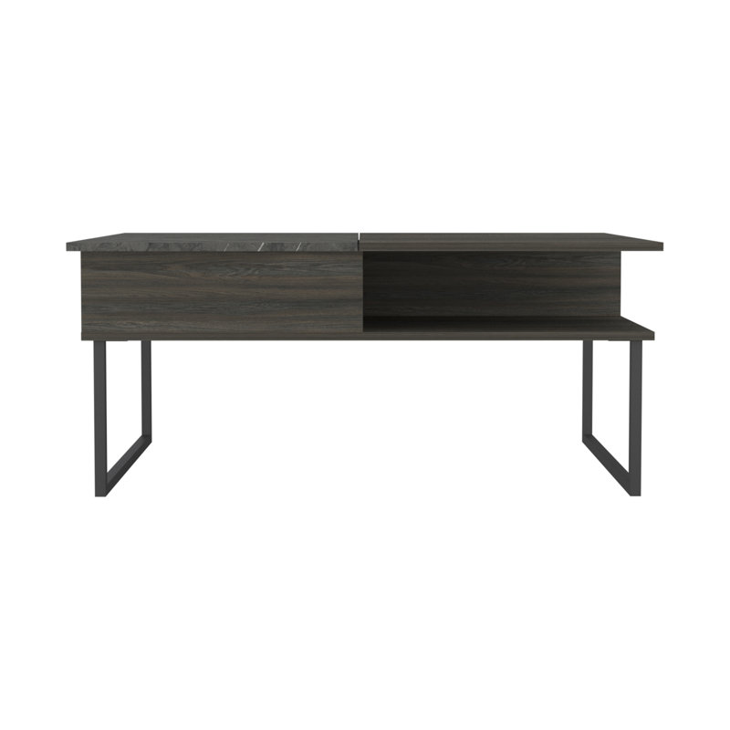 Armin Lift Top Coffee Table, One Shelf -Espresso / Onyx