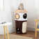Coffee Cup Cat Haven - Dual-Layer Cat Bed with Scratching Surface