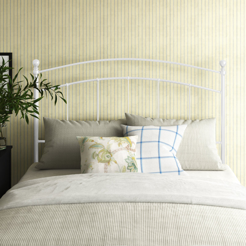Betanya Decorative Metal Headboard, Full/Double, White