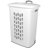 Sterilite White Laundry Hamper With Lift-Top, Wheels, And Pull Handle