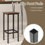 Ensemble de 4 tabourets de bar 26 "avec pieds et repose-pieds en métal-646680732