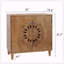 Armoire 2 portes en bois sculpté