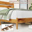 Base de lit en bois massif avec tête de lit ergonomique Flennory-1310327204-1310327205