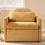 Fauteuil surdimensionné en chenille jaune Sunbeam-113578236