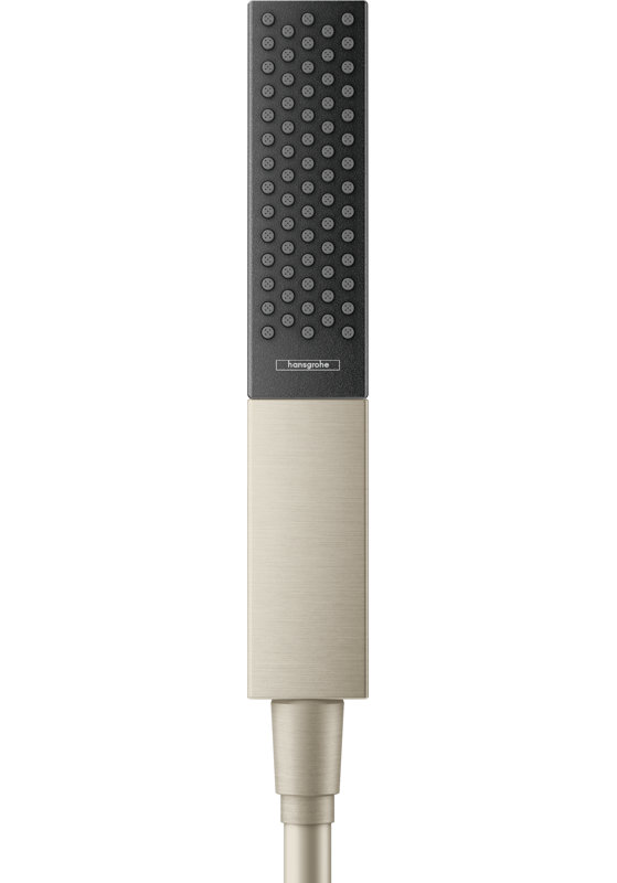 Hansgrohe Rainfinity Baton Handheld Shower Head 100, Brushed Nickel, 1.75 GPM