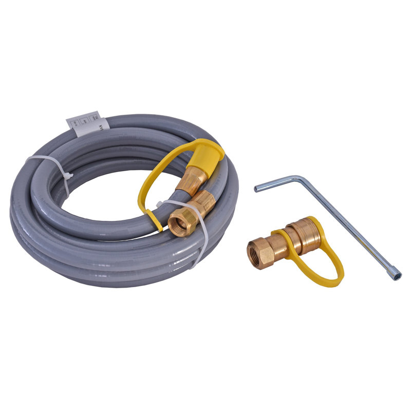Natural Gas Grill Conversion Kit with Hose and Valves