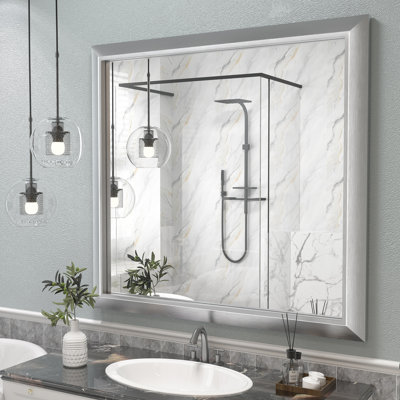 Amara Tempered Glass and Aluminum Alloy Framed Wall Mirror