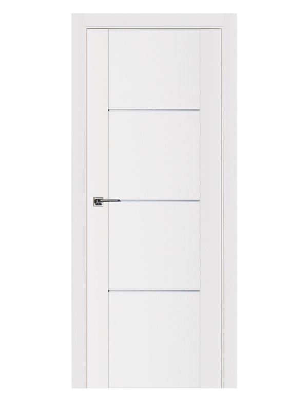 Porte intérieure stratifiée blanc doux pré-suspendu Stile 006, 31,75 po x 96 po, Gauche