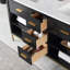 Ensemble de meuble-lavabo double 60 po Arva-477727194-477727173