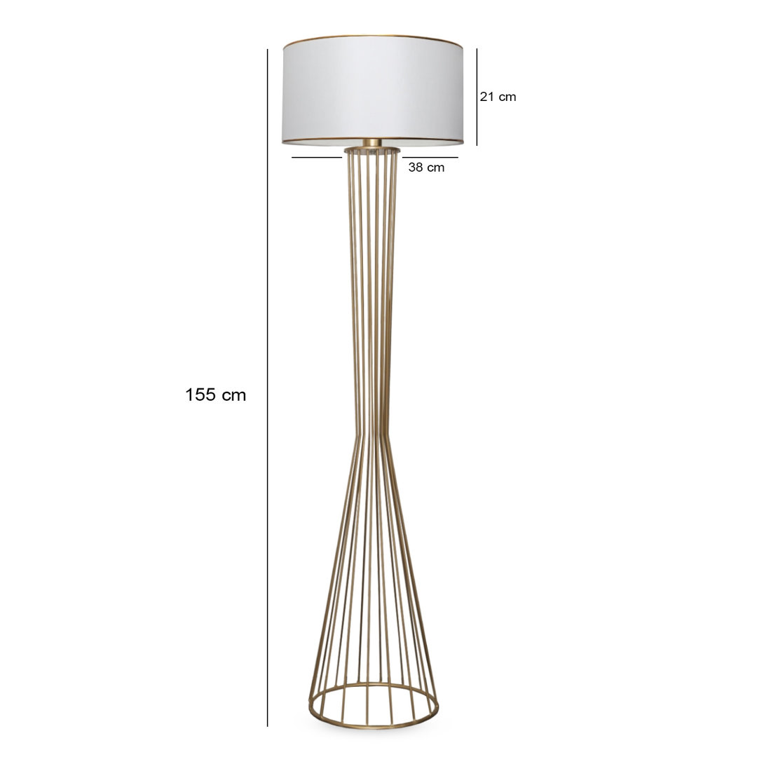 140 cm Stehlampe Sharleen