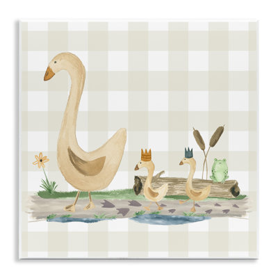 «Ducks on Yellow Plaid» par Lucille Price