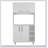 Dorchester 6-Shelf 6-Door 2-Piece Kitchen Set with Light Oak Finish, Maximizing Storage and Prep Space