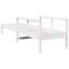  Chaise longue en bois de pin massif 78,5 po x 24,4 po x 21,7 po-61627614
