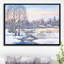 «Russian Winter Village», impression sur toile encadrée-26664246