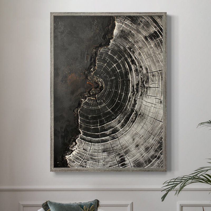 ABSTRACT Series CXCIV, reproduction encadrée - bois massif, H 15 po x l 12 po