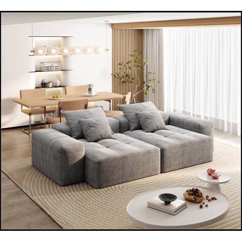 Canapé modulaire surdimensionné Modern, Gris