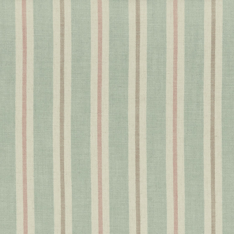 Sackville Stripe Fabric, Mineral/Blush