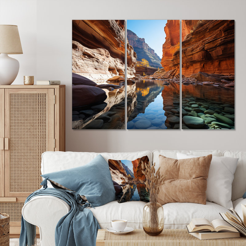Canyon Enchantment River Landscape & Nature Wall Decor on Metal