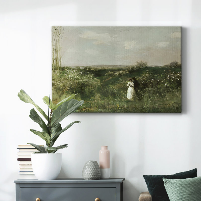 Paysage rétro - CCXLVI, H 13 po x l 19 po x P 1,5 po, Toile tendue