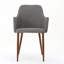Chaise rembourrée avec pieds en bois-116119448-116119447