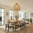 Lumiere Rattan Flush Mount – Medium Rattan & Natural Dome 1-Light Semi Flush Mount Handwoven Dimmable Ceiling Light for Dining Room or Living Room in Farmhouse, Country, and Boho Style-1301613883-1304400164