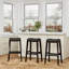 Tabouret 30 "avec siège en cuir-979766534-979766528