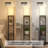 Floor Lamp with Shelves-LED Modern Shelf Floor Lamp with 3 Color Temperature E26 Bulb,Storage Display Column Standing Tall Lamp for Living Room, Bedroom, Office (Black)