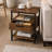 Alba Metal Framed Nightstand