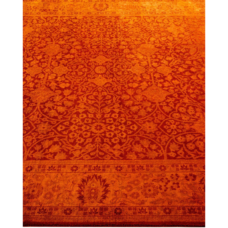 Tapis unique noué à la main Weirsky - Orange