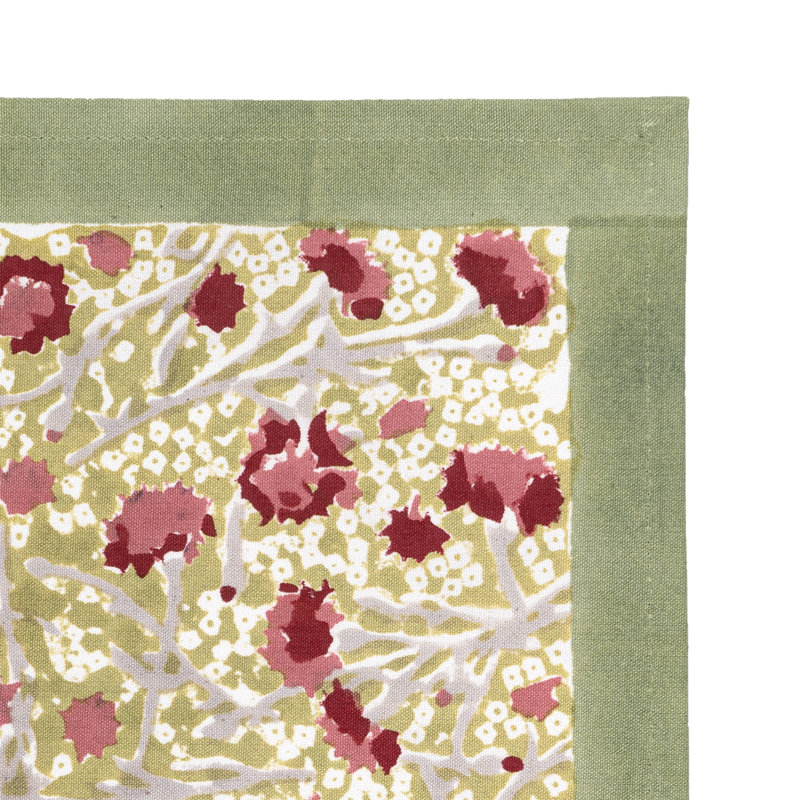 Meadows 100% Cotton Rectangle Placemats, Red/Green