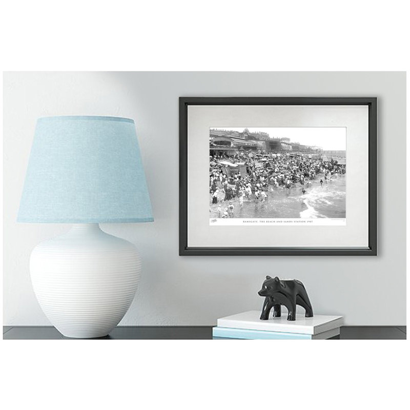 Ramsgate, The Beach And Sands Station 1907 by Francis Frith - Single Picture Frame Print, 45cm H x 60cm W x 2.3cm D