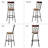 Bumpy Swivel Upholstered Adjustable Height Counter Stool with Metal Frame-381289882
