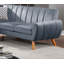 Ensemble de canapé modulaire en velours gris 2 pièces-747167165