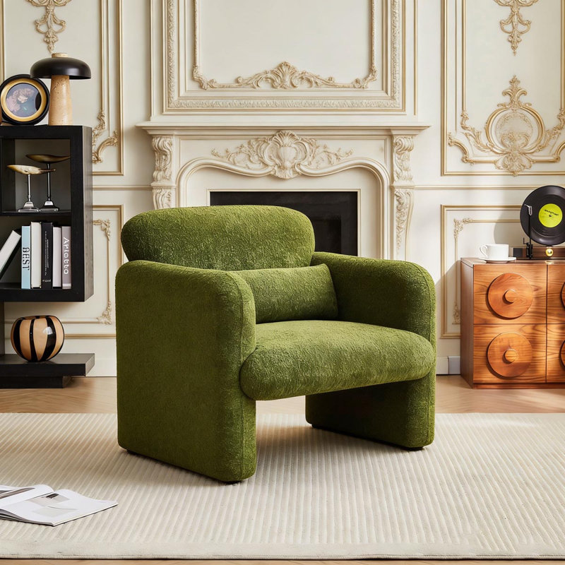 Fauteuil 34 "Boucle Cloud, Vert
