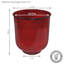 Pot de fleurs extérieur rond en métal Keirstyn - 11 po x 11 po x 12 po - rouge - ensemble de 2-1224510325-1224510327
