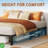 800 Lbs Bed Frame Twin Size/Queen Size 10 Inch Sturdy Metal Platform w/ Durable Iron Slat Support and Legs, Easy Assembly-930821092