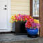 15 pièces de fleurs artificielles avec vase de 1 pièce pour les décorations d'extérieur