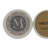 Monogram Letter 4-Pack Natural Sandstone Coasters-191484281