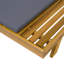 Ensemble de méridienne de salon, espace disponible d'un côté, bois d'acacia avec coussins de salon résistants à l'eau (gris foncé et épaisseur de 2 pouces) - version crème / feuille assortie disponible-1398461023