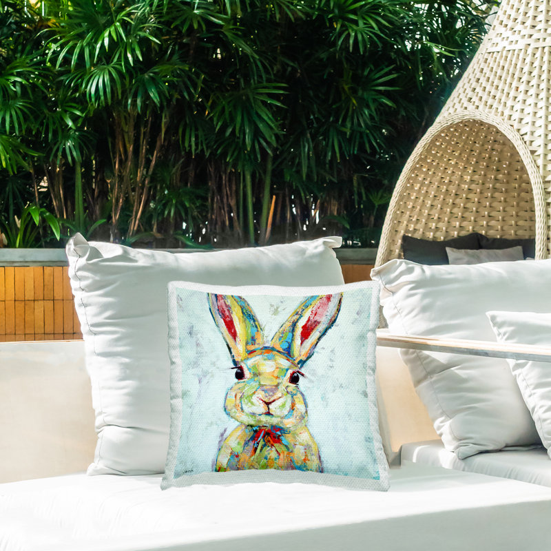 Coussin Bunny Rabbit Animal Portrait