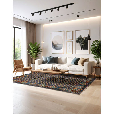 Peshawar Ziegler Grey Rug 5'9" x 7'10"