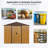 Outdoor Metal Storage Shed With Window And Foundation For Backyard, Patio, Lawn-119307084