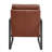 Tosheba Lounge Chair Leatherette With Matte Black Frame-750569333