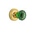 Classic Rosette with Crystal Emerald Door Knob-166017956-166017952