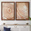«Wood Grain Suminagashi III», ensemble de 2 impressions encadrées-291848175-291848178