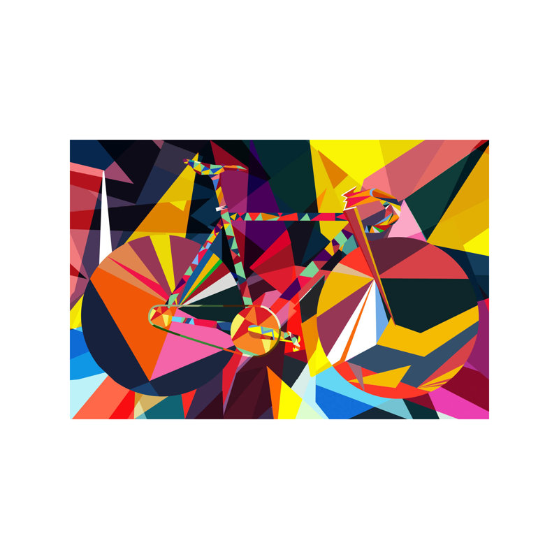 Polygon Fixie - Wrapped Canvas Print, 66.04 cm H x 45.72 cm W x 3.175 cm D