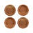 Noritake Kona Wood 3.75" Coasters