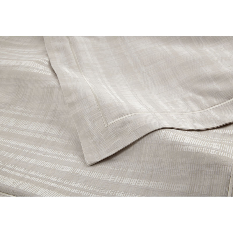 Biagio Standard Cotton Reversible Modern & Contemporary Duvet Cover, King Duvet Cover, Pearl