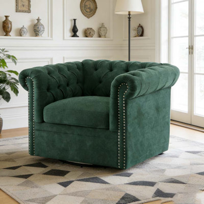 Chesterfield swivel club chair