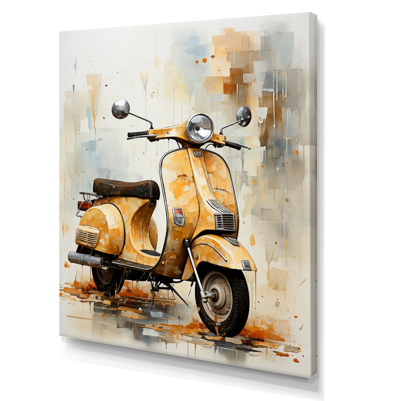 Scooter Escape III sur toile, Toile tendue, H 40 po x l 30 po x P 1,5 po